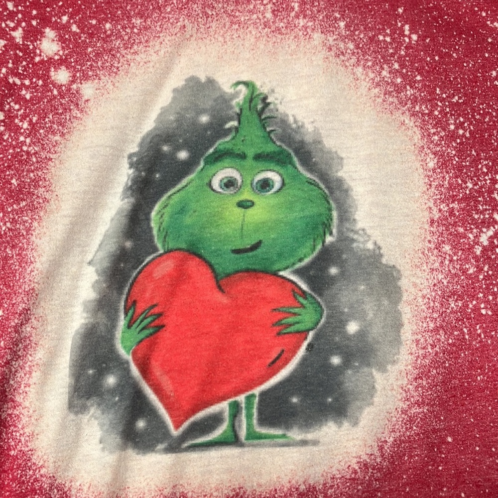 Baby Grinch Full Heart XL Long Sleeve Shirt - Picture 2 of 10